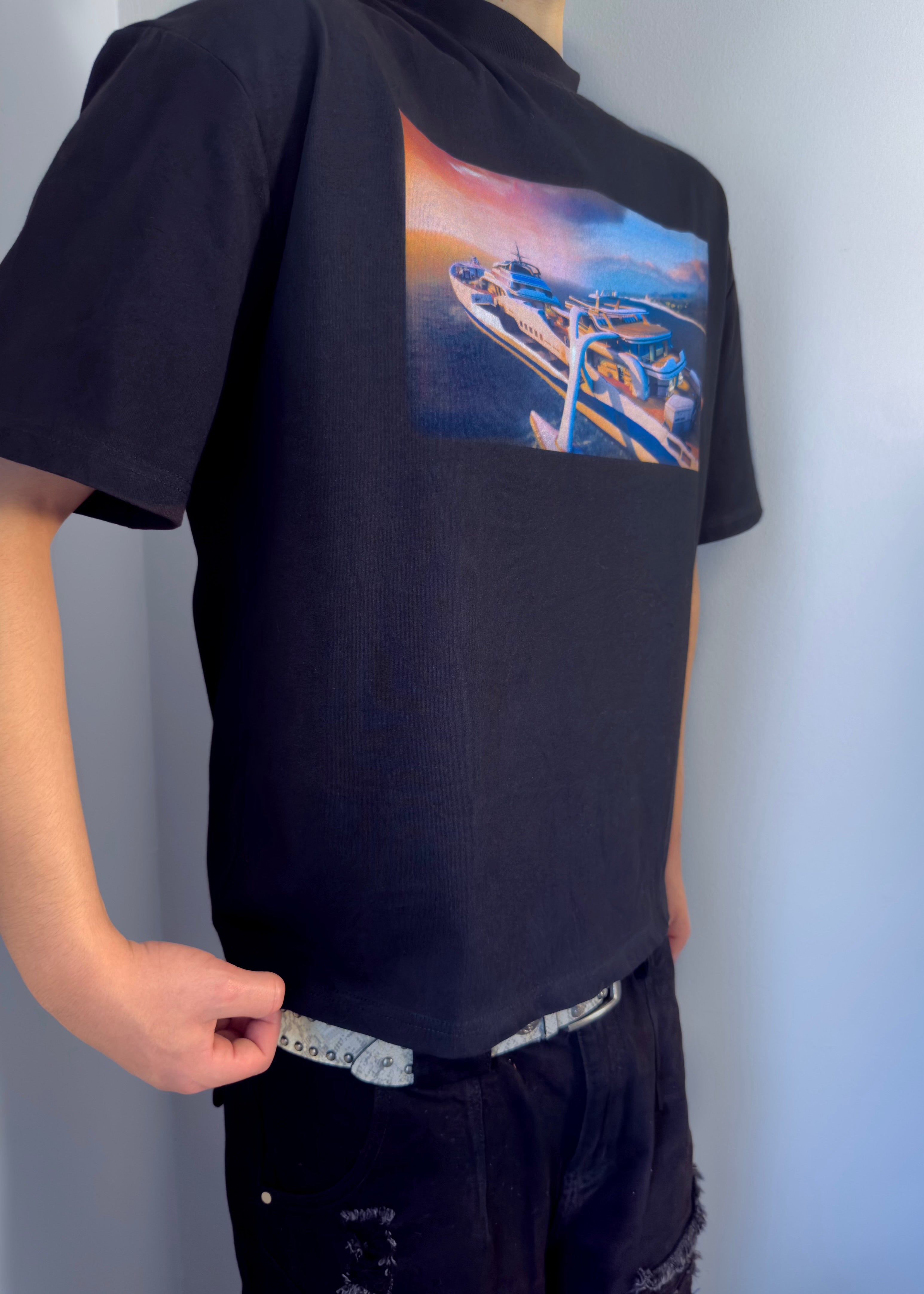 “hijacked” tee